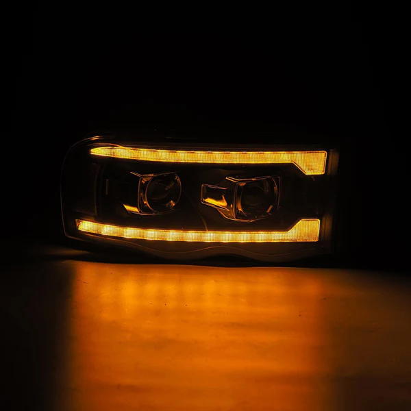 Fits 02-05 Dodge Ram LUXX-Series LED Projector Headlights Black - Image 3
