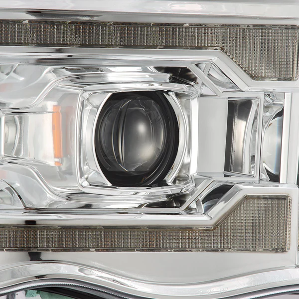 Fits 02-05 Dodge Ram LUXX-Series LED Projector Headlights Chrome - Image 2