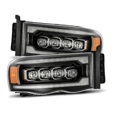 Fits 02-05 Dodge Ram NOVA-Series LED Projector Headlights Black