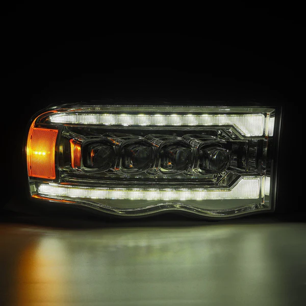 Fits 02-05 Dodge Ram NOVA-Series LED Projector Headlights Chrome - Image 3