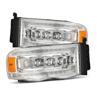 Fits 02-05 Dodge Ram NOVA-Series LED Projector Headlights Chrome