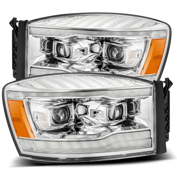 Fits 06-08 Dodge Ram LUXX-Series LED Projector Headlights Chrome