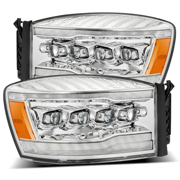 Fits 06-08 Dodge Ram NOVA-Series LED Projector Headlights Chrome