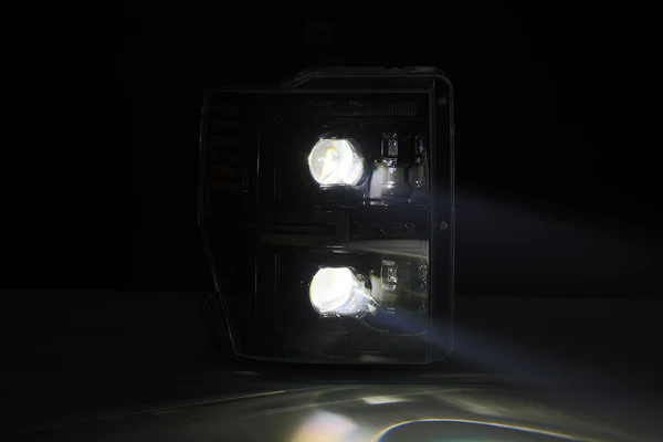 Fits 08-10 Ford Super Duty/Excursion LUXX-Series LED Projector Headlights Alpha-Black - Image 5