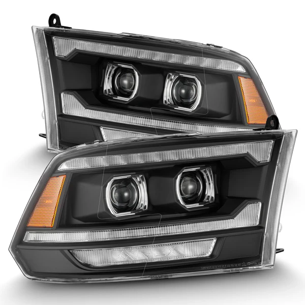 Fits 09-18 Ram Truck (MK II 5th Gen 2500 Style) PRO-Series Halogen Projector Headlights Black