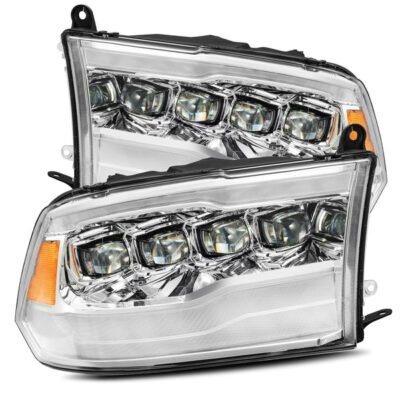 Fits 09-18 Ram Truck NOVA-Series LED Projector Headlights Chrome