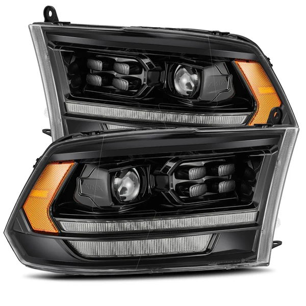 Fits 09-18 Ram Truck PRO-Series (5th Gen 2500 Style) Projector Headlights Alpha-Black