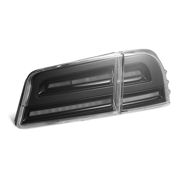 Fits 12-21 Tesla Model S LUXX-Series LED Tail Lights Alpha-Black (With Black Trunk Center Piece Replacement) - Image 8