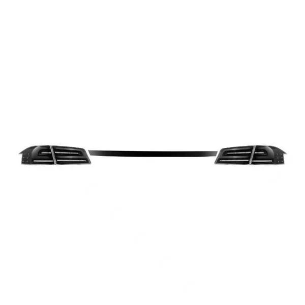Fits 12-21 Tesla Model S LUXX-Series LED Tail Lights Alpha-Black (With Black Trunk Center Piece Replacement) - Image 9