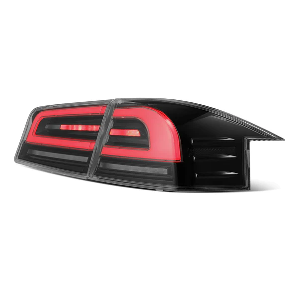 Fits 12-21 Tesla Model S LUXX-Series LED Tail Lights Black Red (With Black Trunk Center Piece Replacement) - Image 6