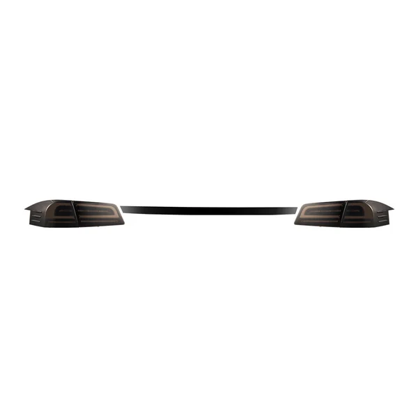 Fits 12-21 Tesla Model S LUXX-Series LED Tail Lights Black Smoke (With Black Trunk Center Piece Replacement) - Image 9