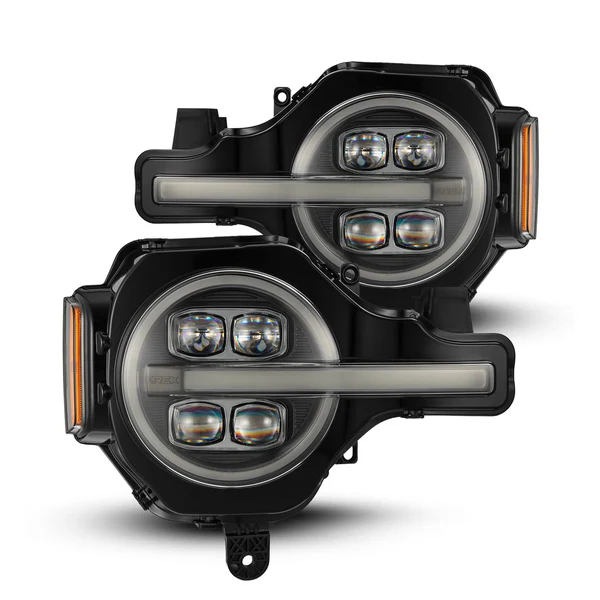 Fits 21-25 Ford Bronco / 22-25 Bronco Raptor NOVA-Series LED Projector Headlights Black