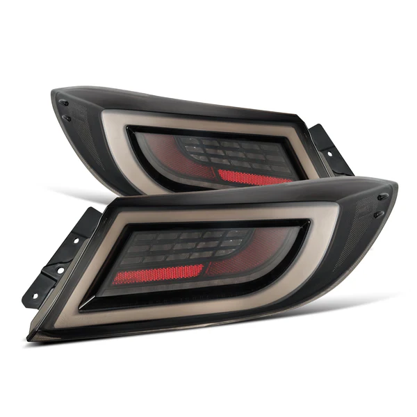 Fits 21-25 Toyota GR86/Subaru BRZ LUXX-Series LED Tail Lights Black Smoke