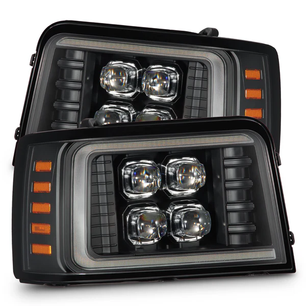 Fits 92-96 Ford F-Series/Bronco NOVA-Series LED Projector Headlights Black