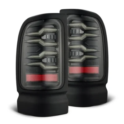 Fits 94-01 Dodge Ram 1500/94-02 Ram 2500/3500 LUXX-Series LED Tail Lights Alpha-Black