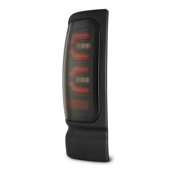 Fits 94-01 Dodge Ram 1500/94-02 Ram 2500/3500 LUXX-Series LED Tail Lights Black Red - Image 2