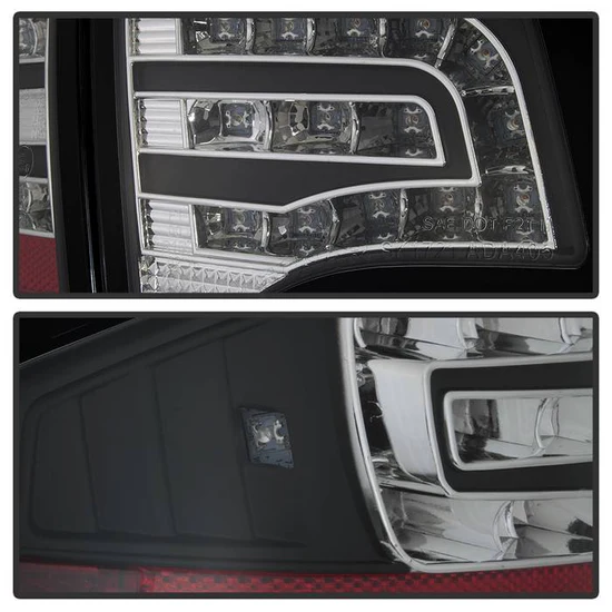 Fits Audi A4 4Dr 06-08 LED Tail Lights - Black - Image 5