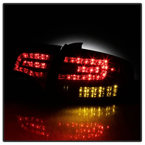 Fits Audi A4 4Dr 06-08 LED Tail Lights - Black - Image 2