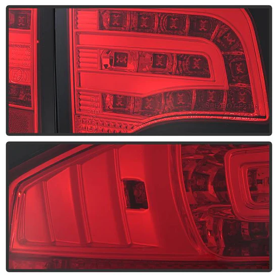 Fits Audi A4 4Dr 06-08 LED Tail Lights - Red Clear - Image 5