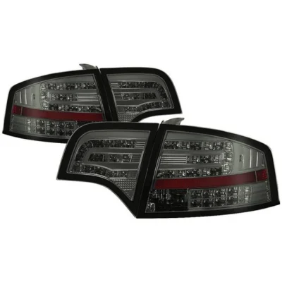 Fits Audi A4 4Dr 06-08 LED Tail Lights - Smoke