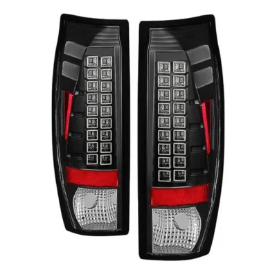 Fits Chevy Avalanche 02-06 LED Tail Lights - Black