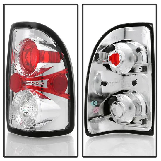 Fits Dodge Dakota 97-04 Euro Style Tail Lights - Chrome - Image 5