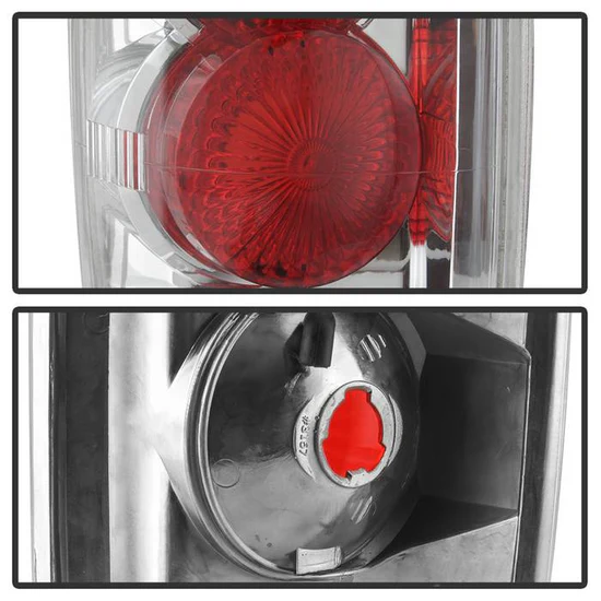Fits Ford Expedition 97-02 Euro Style Tail Lights - Chrome - Image 4