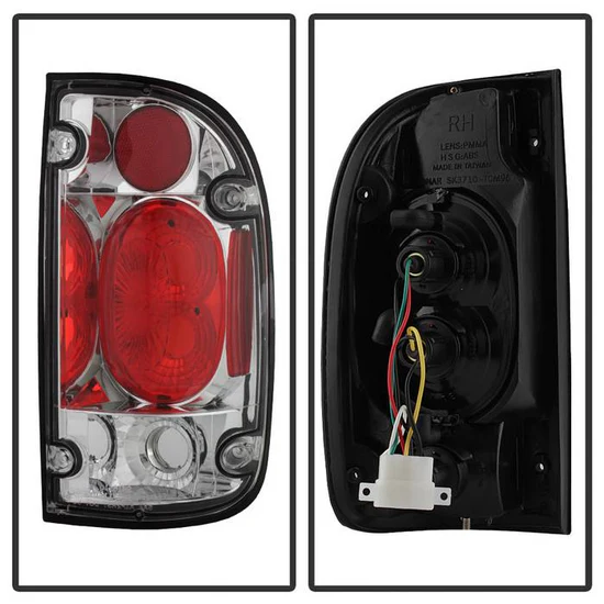 Fits Toyota Tacoma 01-04 Euro Style Tail Lights - Chrome - Image 2