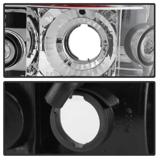 Fits Toyota Tacoma 01-04 Euro Style Tail Lights - Chrome - Image 4