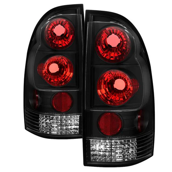 Fits Toyota Tacoma 05-15 Euro Style Tail Lights (not compatible with factory equipped led tail lights) - Black