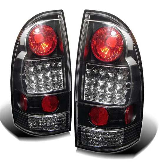 Fits Toyota Tacoma 05-15 LED Tail Lights (not compatible with factory equipped led tail lights) - Black