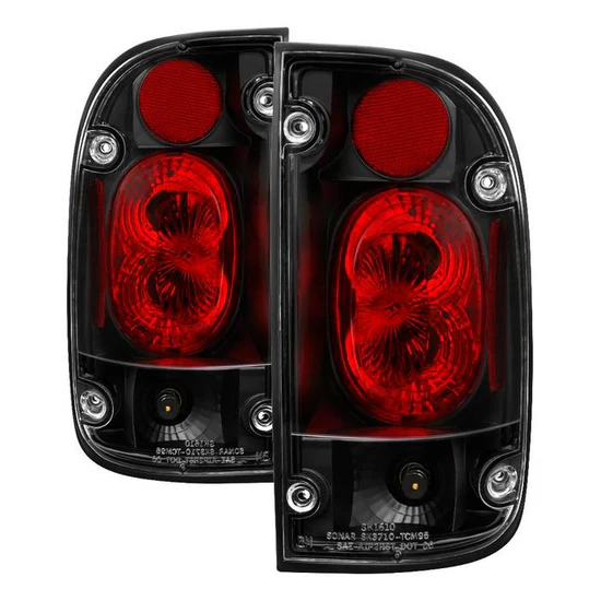Fits Toyota Tacoma 95-00 Euro Style Tail Lights - Black