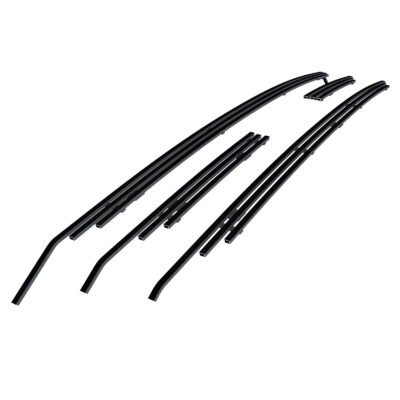 Fits 2011-2014 Ford Edge Main Upper Black Stainless Steel Billet Grille