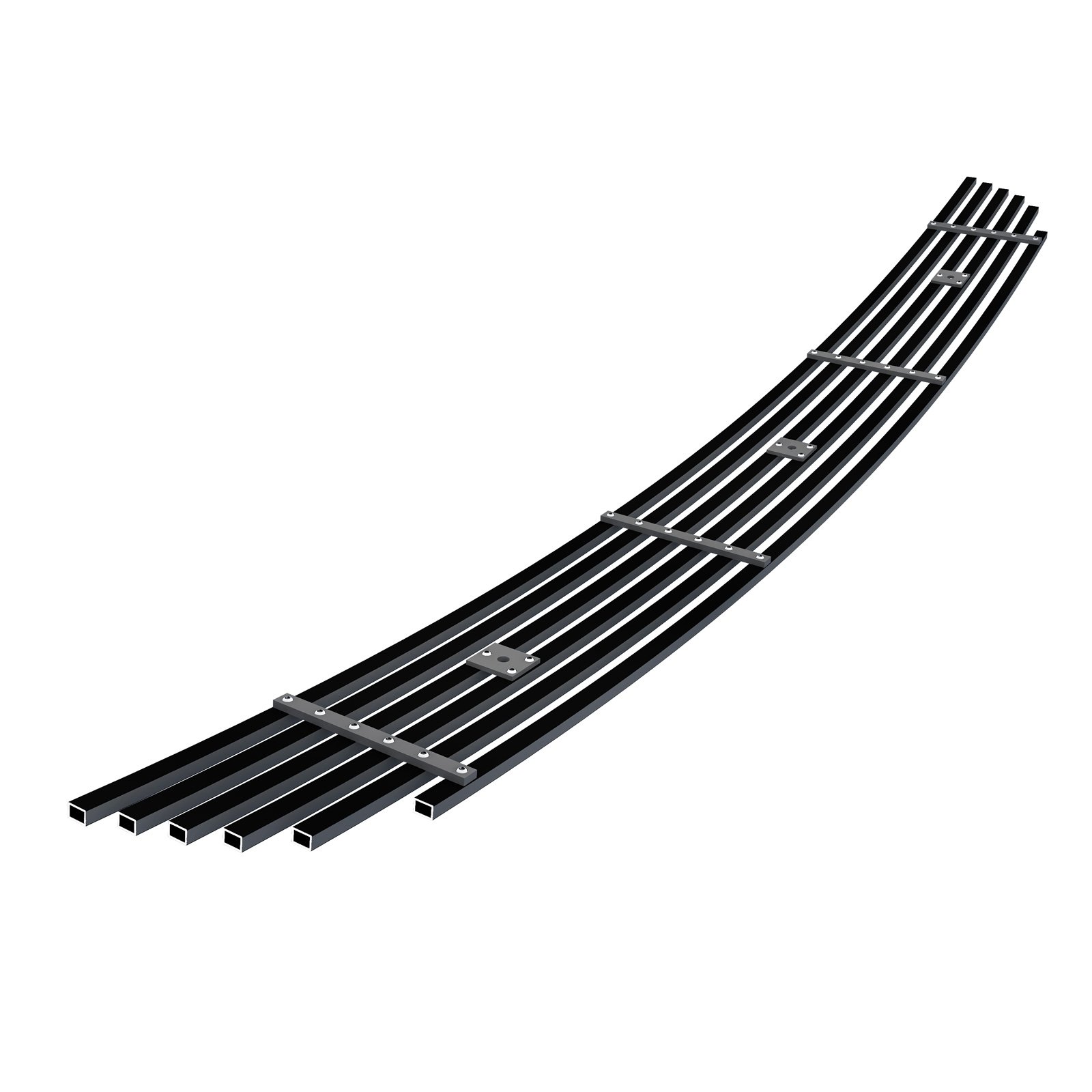 Fits 2011-2014 Ford Edge Lower Bumper Black Stainless Steel Billet Grille - Image 2
