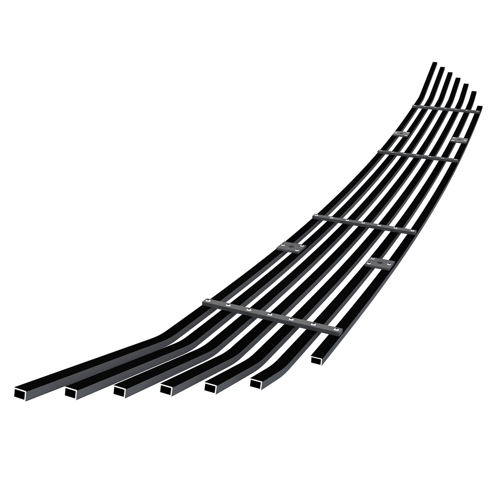 Fits 2015-2018 Ford Edge Not For Sport Lower Bumper Black Stainless Steel Billet Grille - Image 2
