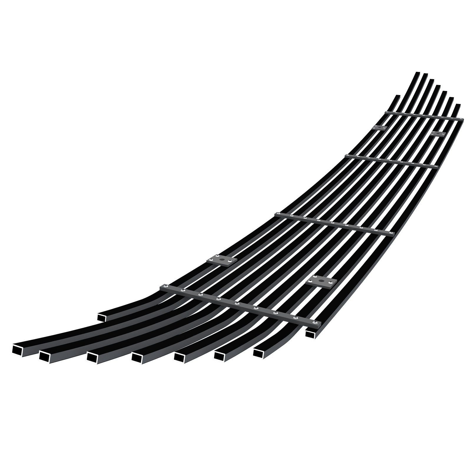 Fits 2015-2018 Ford Edge Sport Lower Bumper Black Stainless Steel Billet Grille - Image 2