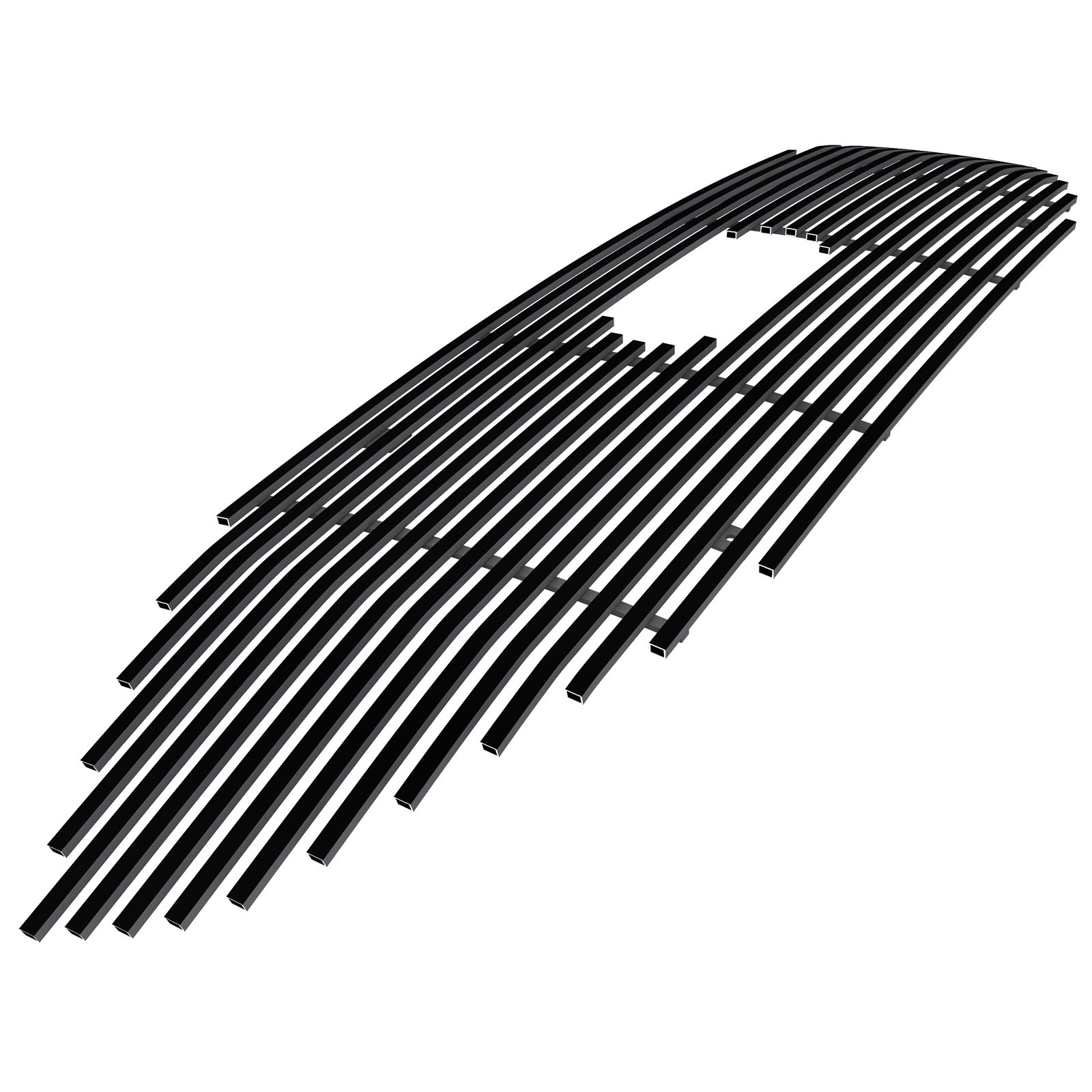 Fits 2019-2022 Ford Edge ST&ST-Line/2023-2024 Ford Edge SE&SEL&ST&ST-Line Main Upper Black Stainless Steel Billet Grille