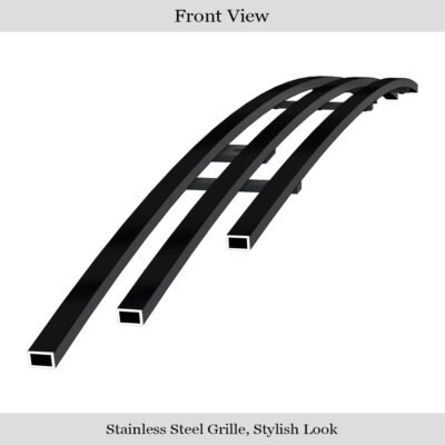Fits 2011-2014 Chrysler 200 Lower Bumper Black Stainless Steel Billet Grille