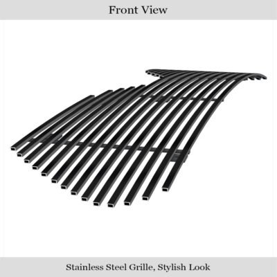 Fits 2020-2025 Toyota Highlander Without Camera Main Upper Black Stainless Steel Billet Grille