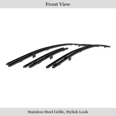Fits 2004-2007 Toyota Highlander not for Hybrid Main Upper Black Stainless Steel Billet Grille