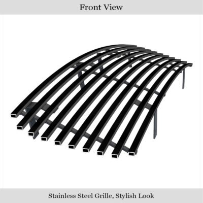 Fits 2006-2008 Toyota RAV4 Main Upper Black Stainless Steel Billet Grille