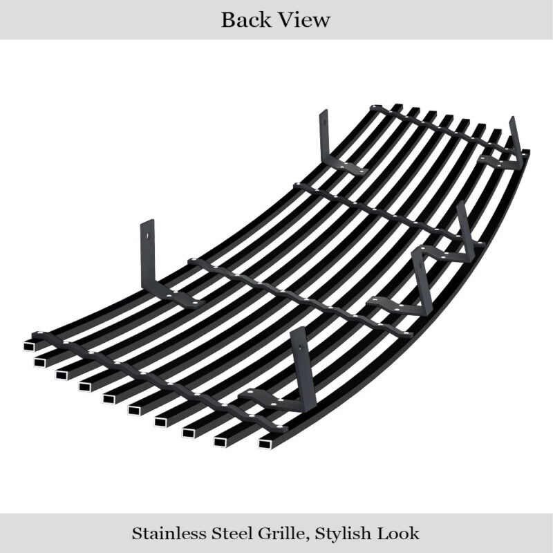Fits 2006-2008 Toyota RAV4 Main Upper Black Stainless Steel Billet Grille - Image 2