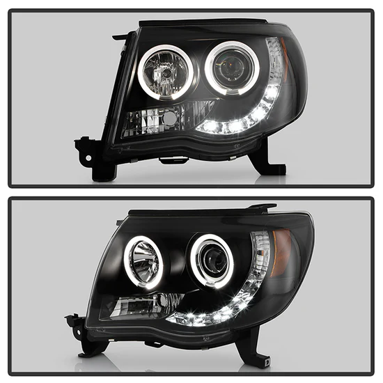 Fits ( Spyder Signature ) Toyota Tacoma 05-11 Projector Headlights - LED Halo - LED ( Replaceable LEDs ) - Black - High H1 (Included) - Low H1 (Included) - Image 11