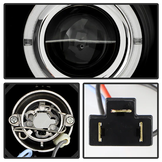 Fits ( Spyder Signature ) Toyota Tacoma 05-11 Projector Headlights - LED Halo - LED ( Replaceable LEDs ) - Black - High H1 (Included) - Low H1 (Included) - Image 8