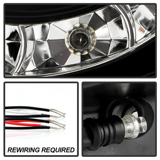 Fits ( Spyder Signature ) Toyota Tacoma 05-11 Projector Headlights - LED Halo - LED ( Replaceable LEDs ) - Black - High H1 (Included) - Low H1 (Included) - Image 6