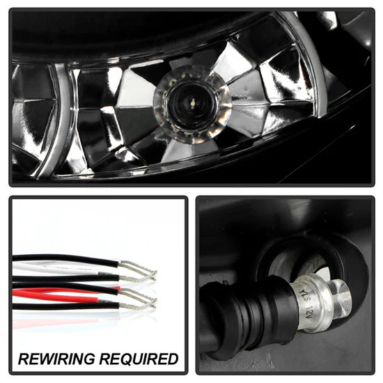 Fits ( Spyder Signature ) Toyota Tacoma 05-11 Projector Headlights - LED Halo - LED ( Replaceable LEDs ) - Black Smoke - High H1 (Included) - Low H1 (Included) - Image 5