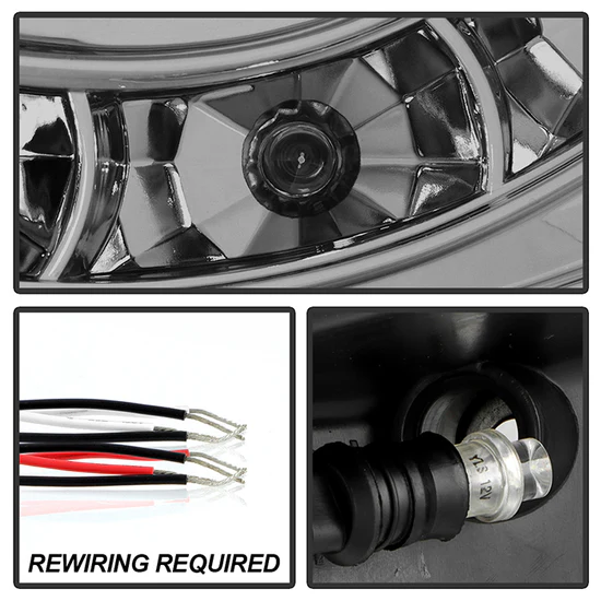 Fits ( Spyder Signature ) Toyota Tacoma 05-11 Projector Headlights - LED Halo - LED ( Replaceable LEDs ) - Smoke - High H1 (Included) - Low H1 (Included) - Image 3