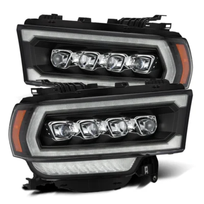 Fits 19-24 Ram 2500/3500/4500/5500 NOVA-Series LED Projector Headlights Black