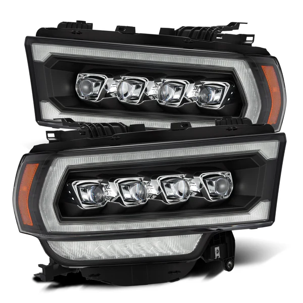 Fits 19-24 Ram 2500/3500/4500/5500 NOVA-Series LED Projector Headlights Black