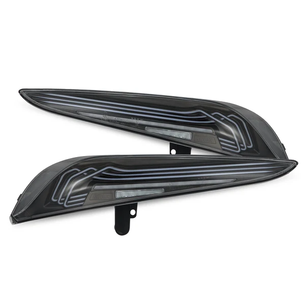 Fits 20-25 Toyota Supra CSL Laser Style LUXX-Series LED Tail Lights - Black